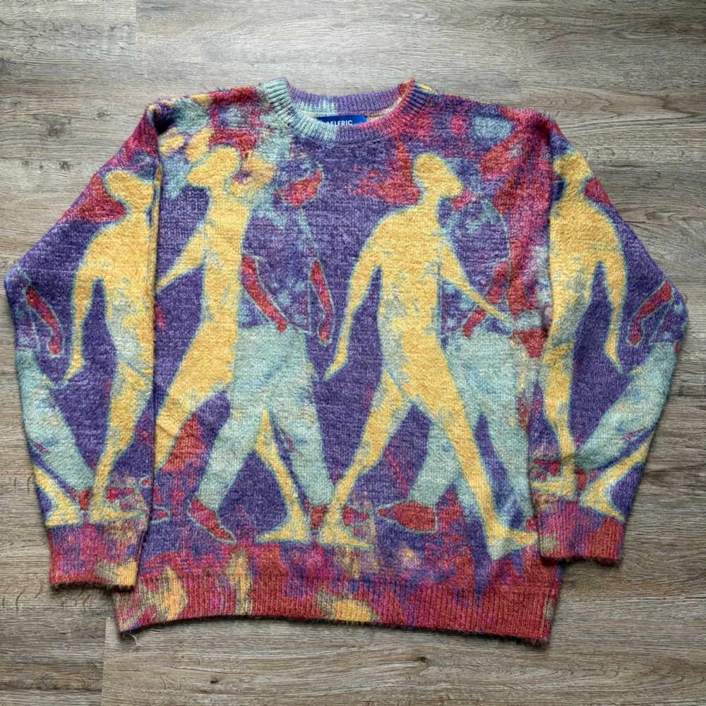 Aelfric Eden Multicolor Abstract Womens Sweater